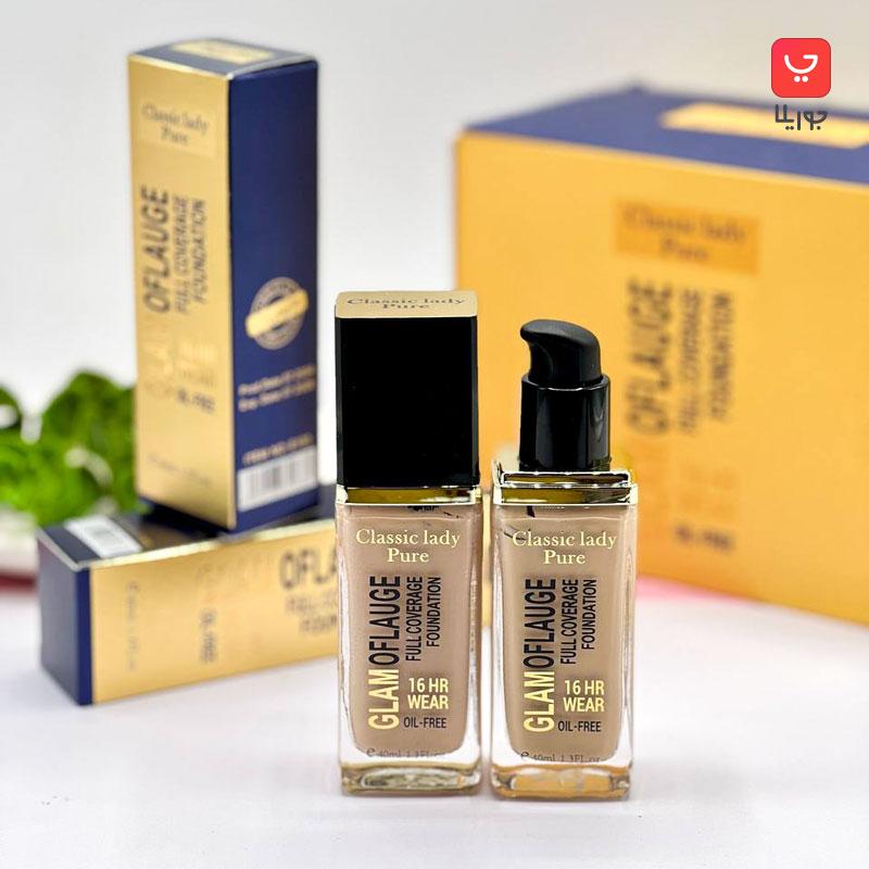 کرم پودر شیشه ای کلاسیک لیدی پیور شماره 2 Lady Pure