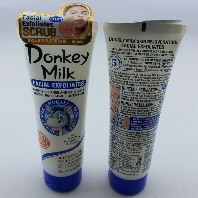 لایه برداردانکی میلک وکالی DONKEY MILK FACIAL EXFOLIATES لایه بردار صورت و بدن